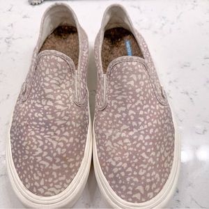 Vans Ultracush Leopard Print Slip Ons Womens 10.5